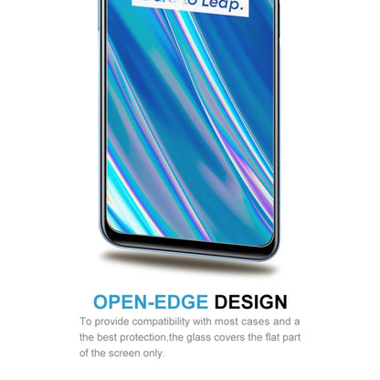 Tempered glass smartphone screen protector with open-edge design