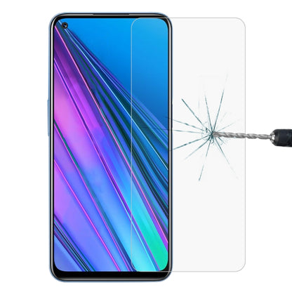 9H tempered glass screen protector film with curved edges on smartphone screen