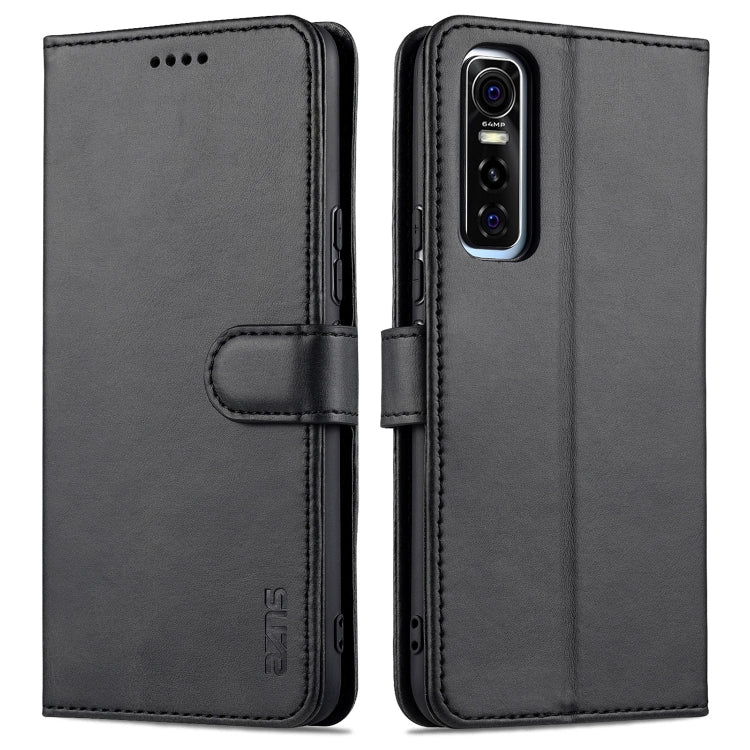 Black flip leather phone case with card holder and magnetic strap closure