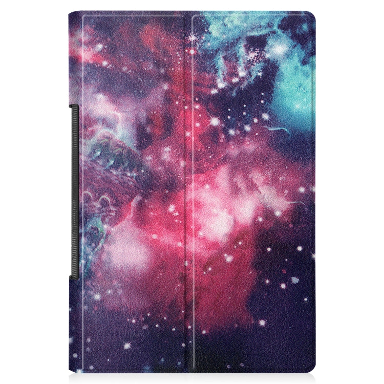 Milky Way galaxy-pattern folio tablet case with two-piece front flip cover