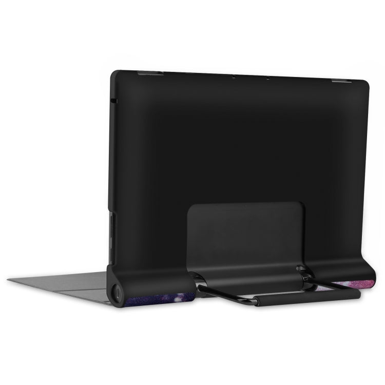 Black PU leather tablet case with foldaway stand and front screen opening