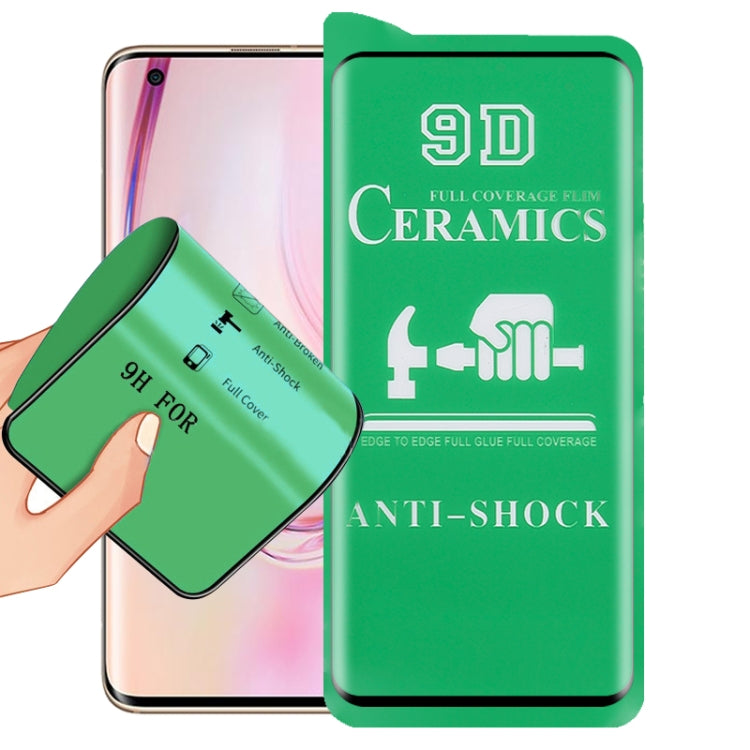 9D full-glue ceramic screen protector film, edge-to-edge coverage, anti-shock, green