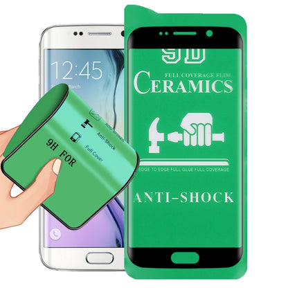 9D ceramic screen protector film on phone screen, green anti-shock full-coverage glass