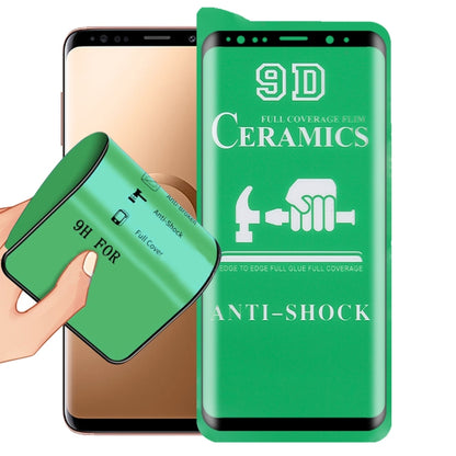 9D ceramic screen protector film, green full-coverage anti-shock glass sheet applied
