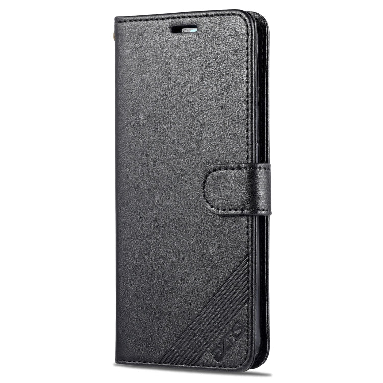 Black vertical flip leather case with magnetic strap and phone cutout