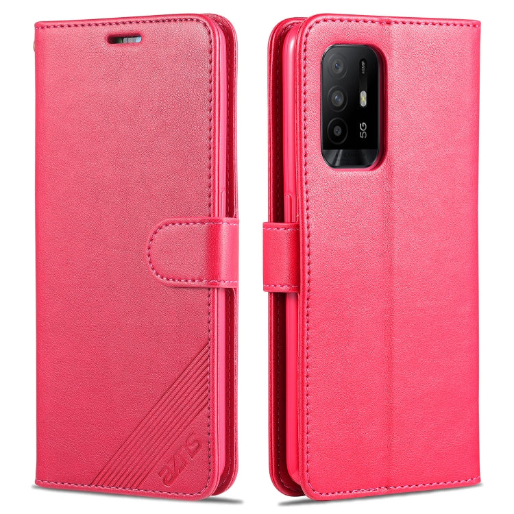 Pink flip leather wallet case with magnetic strap and phone cutout