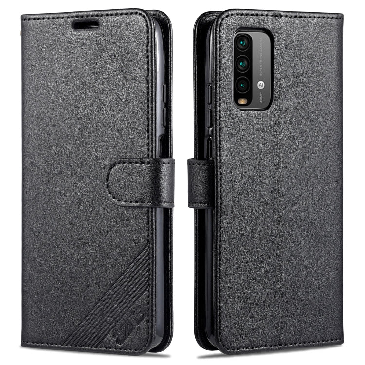 Black leather wallet phone case with horizontal flip cover and card slots