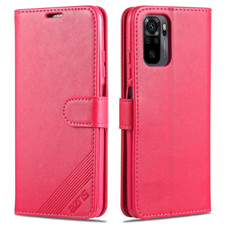 Red leather wallet phone case with horizontal flip cover and card slots