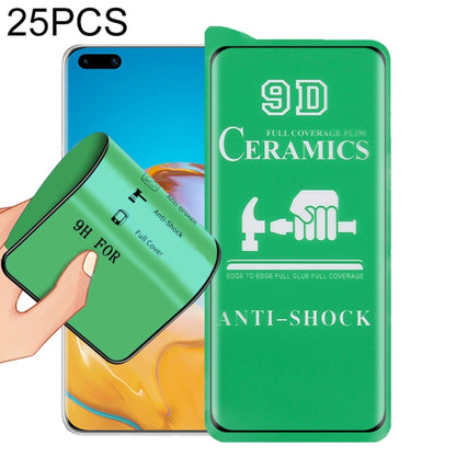 25 PCS 9D ceramic screen protector film, full coverage, full glue, anti-shock set