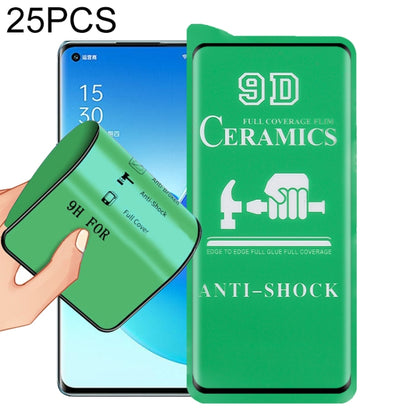 25 PCS 9D ceramics screen protector film, full screen coverage, full glue, anti-shock