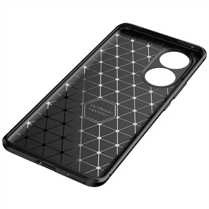 Black TPU phone case frame with geometric pattern insert and camera/port cutouts