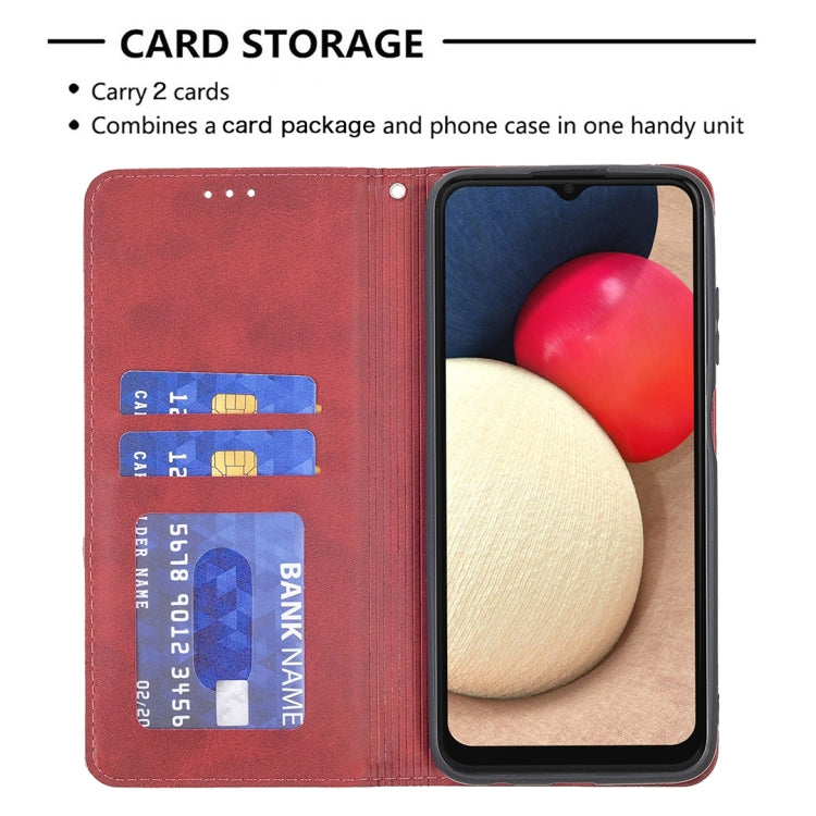 Red magnetic flip phone case with card slots and phone cover