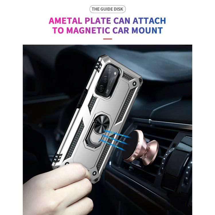 Rugged phone case with metal plate for magnetic car mount and ring kickstand