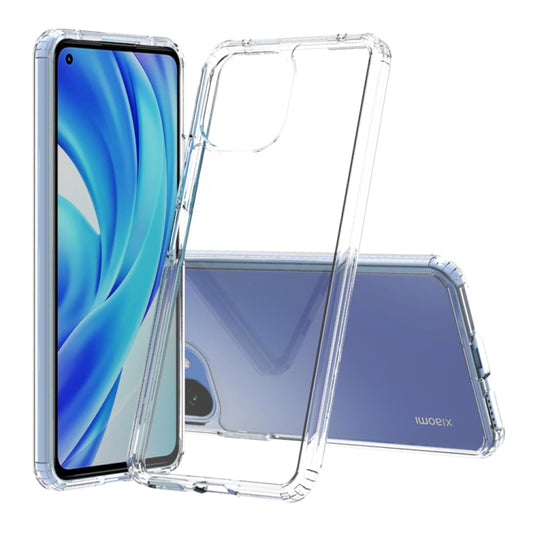 Transparent shockproof phone case with raised screen and camera edge protection