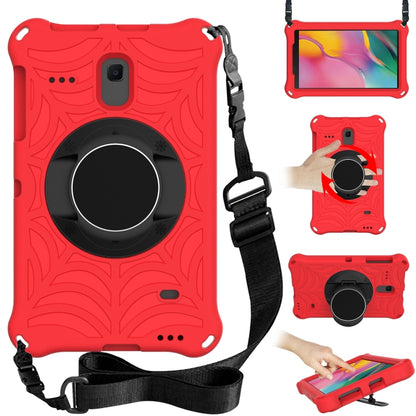 Spider King EVA tablet case in red with adjustable shoulder strap and ring holder
