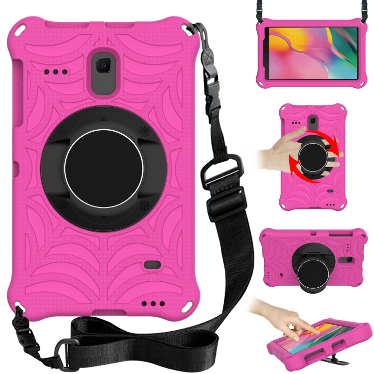 Spider King EVA tablet case in pink with adjustable shoulder strap and ring holder