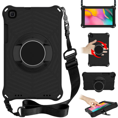 Spider King EVA tablet case in dark with adjustable shoulder strap and ring holder