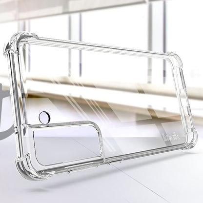 Clear TPU phone case with camera opening and protective corner bumpers