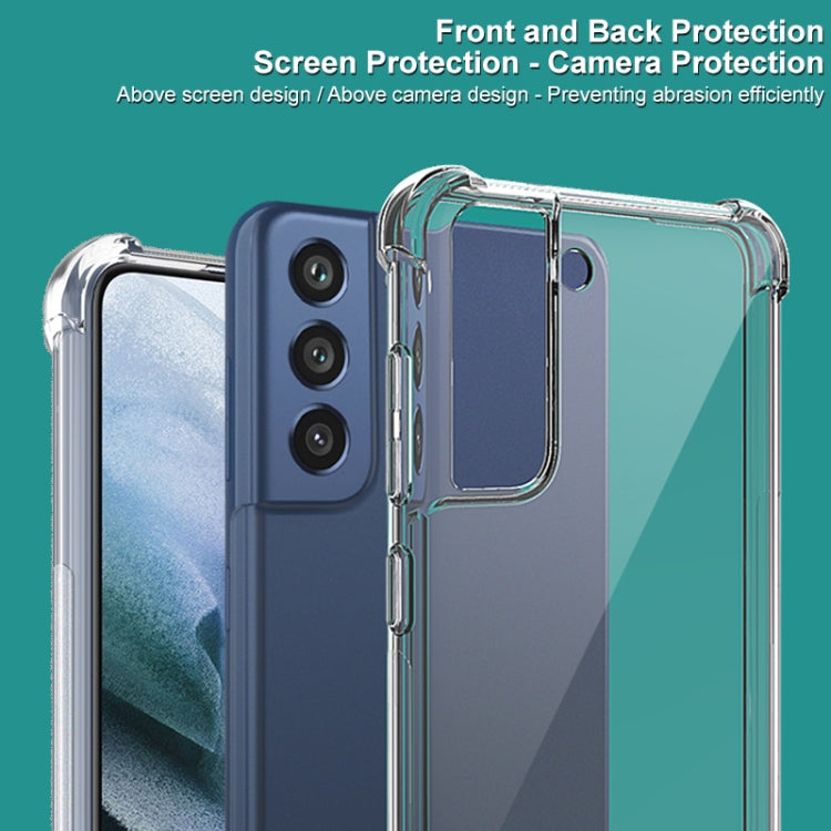 Clear TPU phone case with front screen and camera protection cutouts
