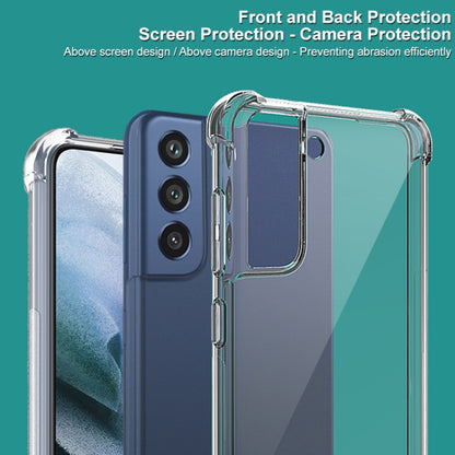 Clear TPU phone case with front screen and camera protection cutouts