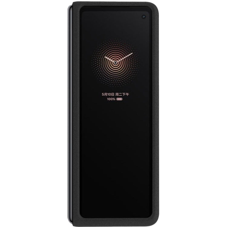 Black IMAK hard case showing front cover edge and fingerprint-style cutout