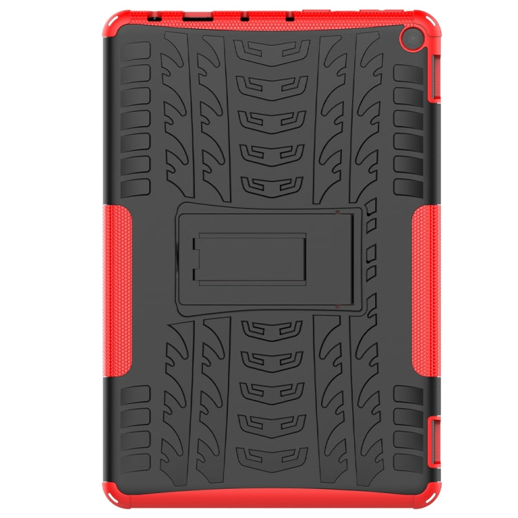 Black rugged tablet case with textured pattern and built-in holder