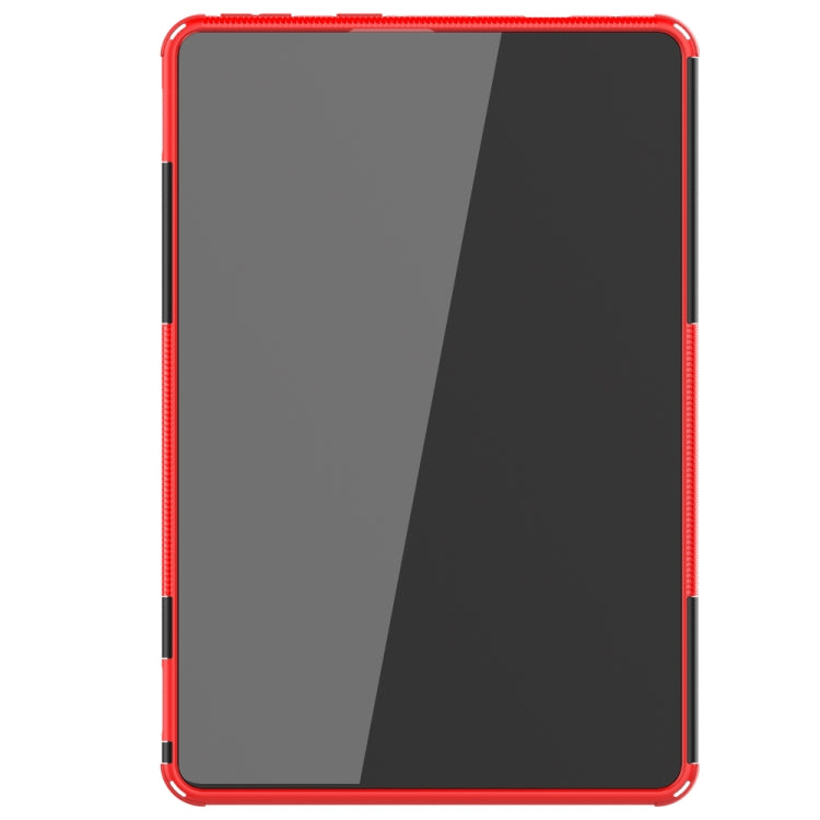 Tablet case with red edge trim and smooth back panel