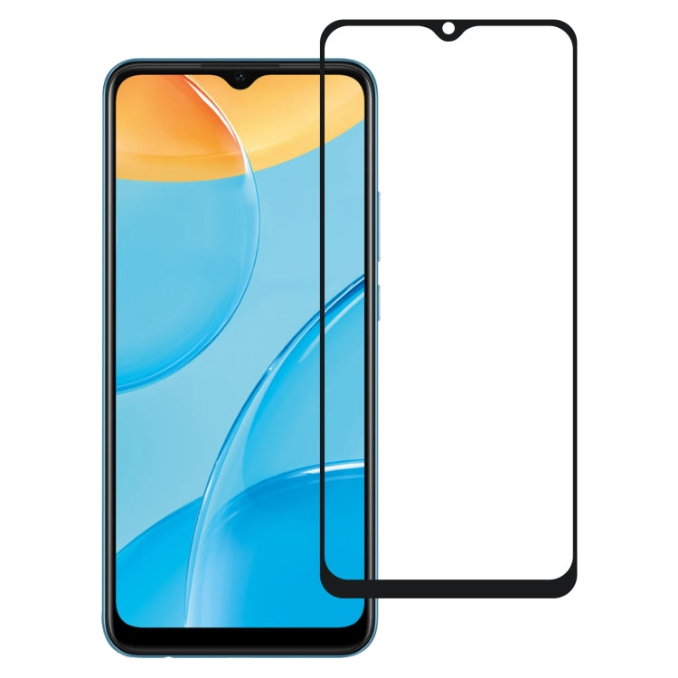 Full cover tempered glass screen protector with black frame for OPPO smartphone screen