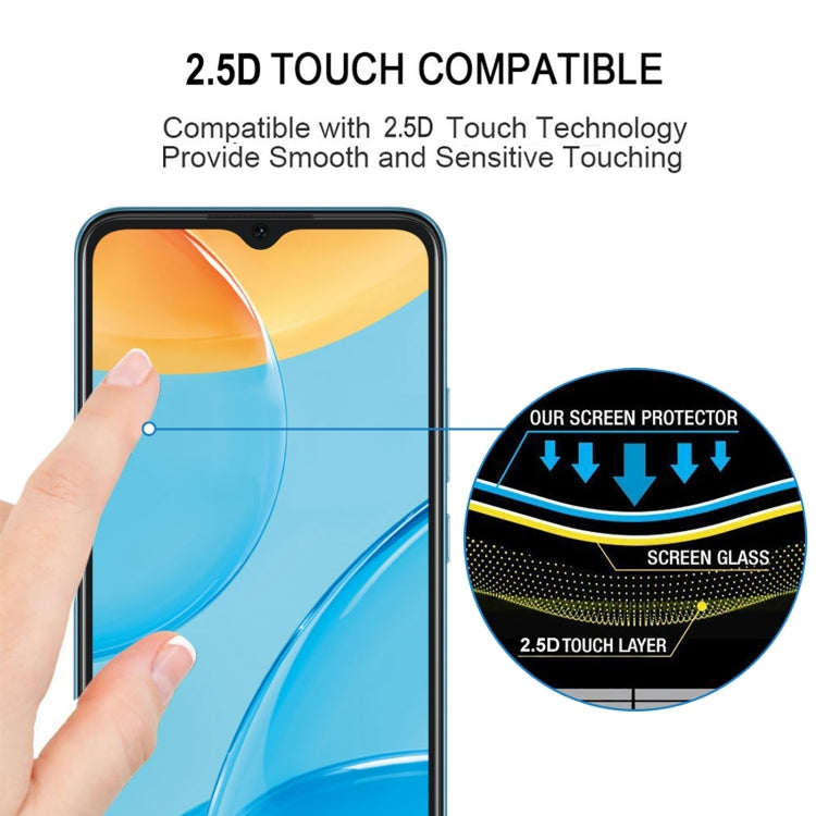 Tempered glass screen protector with 2.5D touch-compatible smooth surface