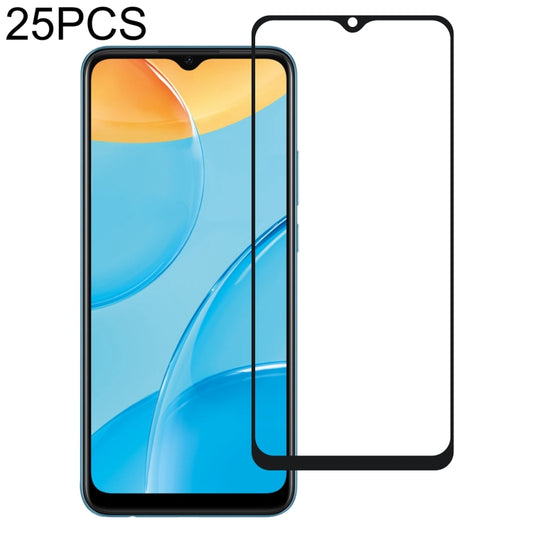 Full screen tempered glass screen protector for smartphone, clear with black border