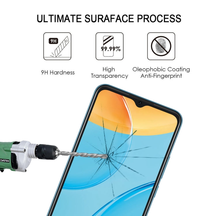 Full screen tempered glass screen protector on smartphone, 9H hardness