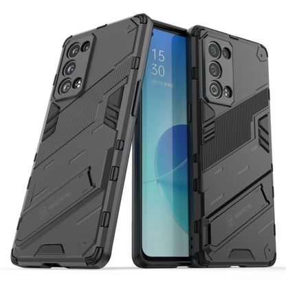 Gray rugged 2-in-1 phone case with shockproof TPU frame and camera protection