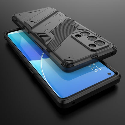 Light gray rugged phone case with raised back plate and shockproof TPU edges