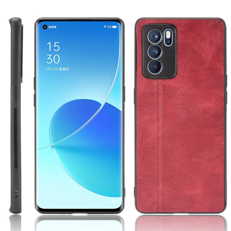 Red textured shockproof phone case, front and back view with camera openings