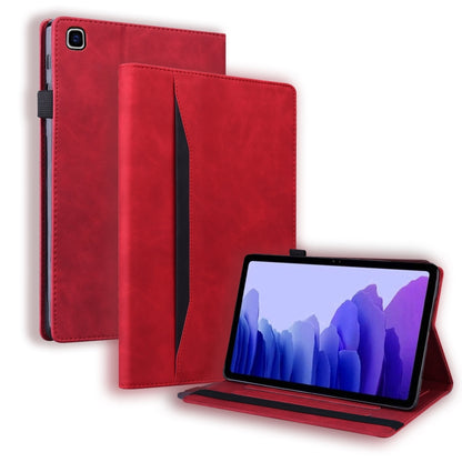 Red leather iPad flip case with folio stand and card-slot pocket