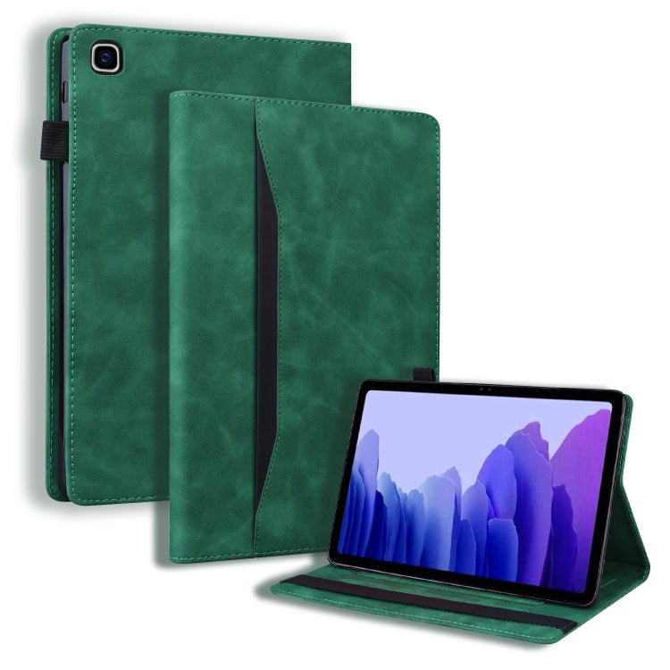 Green leather iPad flip case with folio stand and card-slot pocket