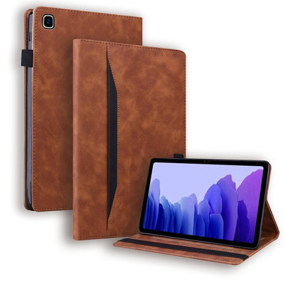 Brown leather iPad flip case with folio stand and card-slot pocket
