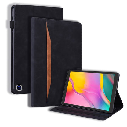 Black leather iPad flip case with stand and interior card slots