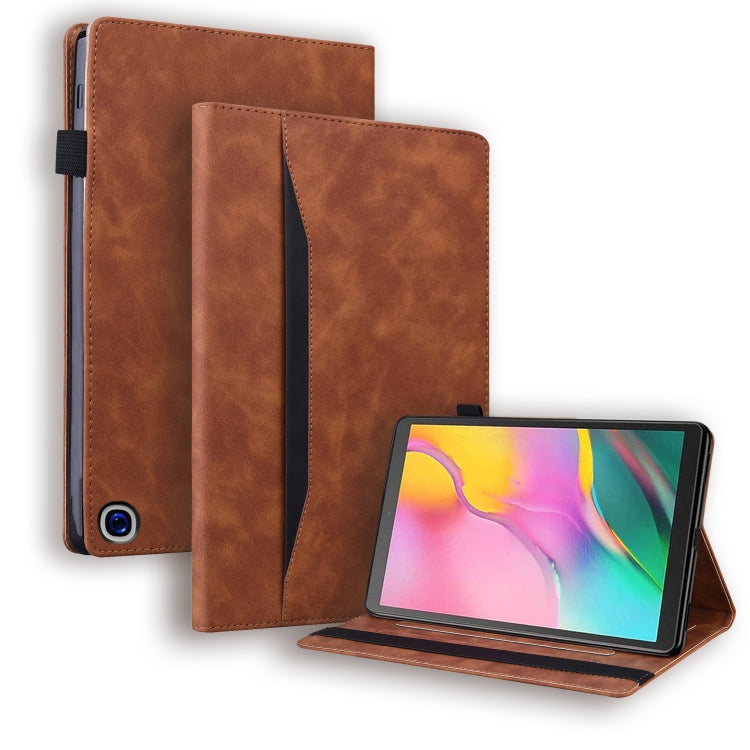 Brown leather iPad flip case with stand and interior card slots