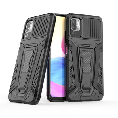 Shockproof armored phone case in dark grey with textured grip and camera cutouts
