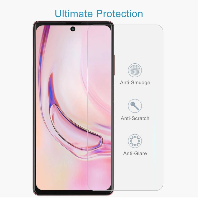 2.5D tempered glass screen protector for smartphone, clear anti-scratch shield