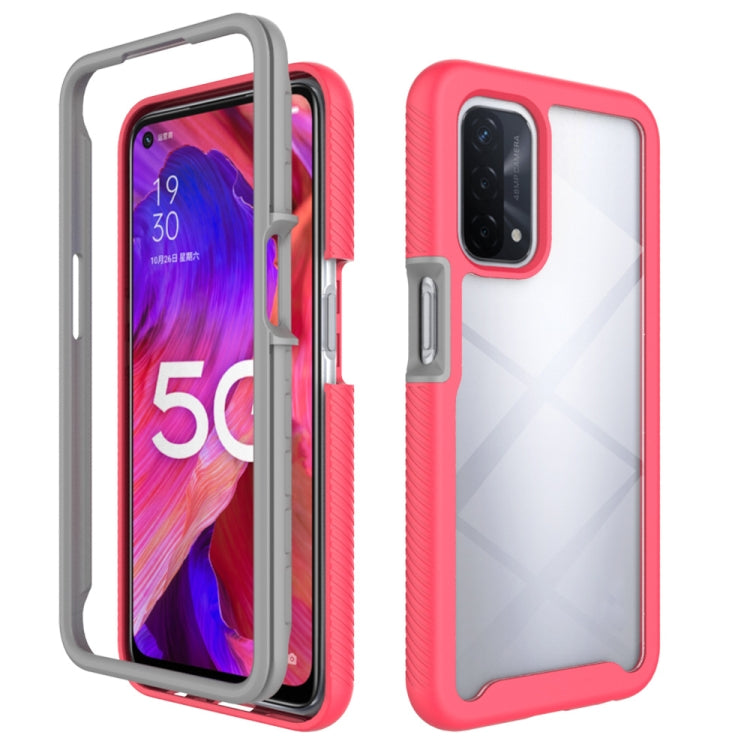 Red shockproof phone case with raised camera and screen protection