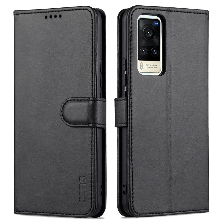 Black leather flip wallet phone case with card holder and secure stitched flap