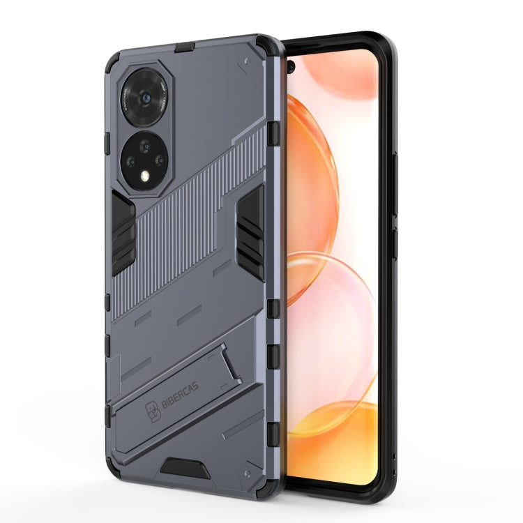 Rugged black shockproof phone case with textured armor and dual camera cutouts