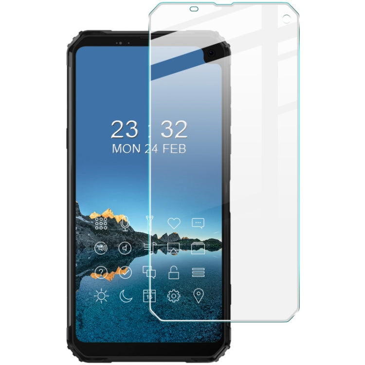 Tempered glass screen protector for a rugged smartphone, full-coverage front panel