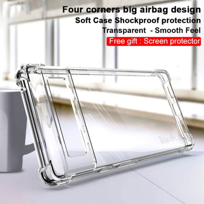 Transparent shockproof TPU phone case with airbag-style corners and smooth protective fit