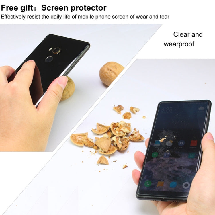 Transparent shockproof TPU phone case with included screen protector for wear protection