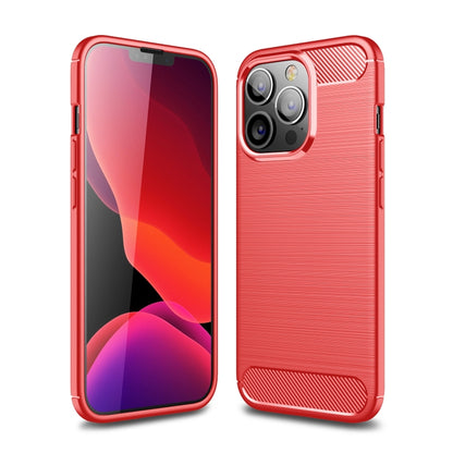 Red phone case front and back view, brushed texture back with camera cutout