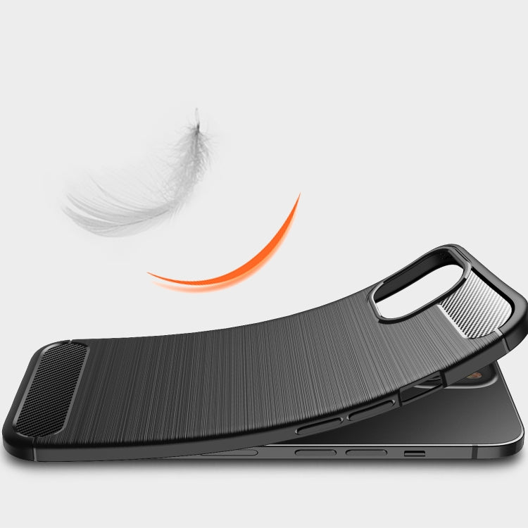 Black phone case with brushed texture and elevated screen lip