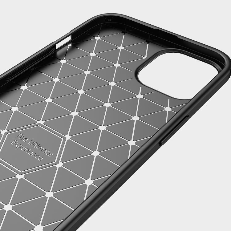 Phone case interior tray with geometric grid pattern and camera cutout